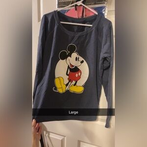 Disney Mickey Mouse Long Sleeve Tee - Dark Blue